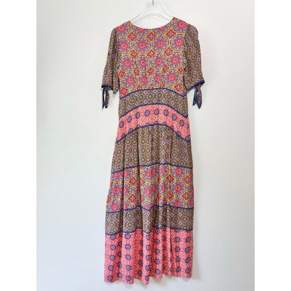 Maeve by Anthropologie Eder Tiered Floral Maxi Dress Size 4P - Picture 6 of 8